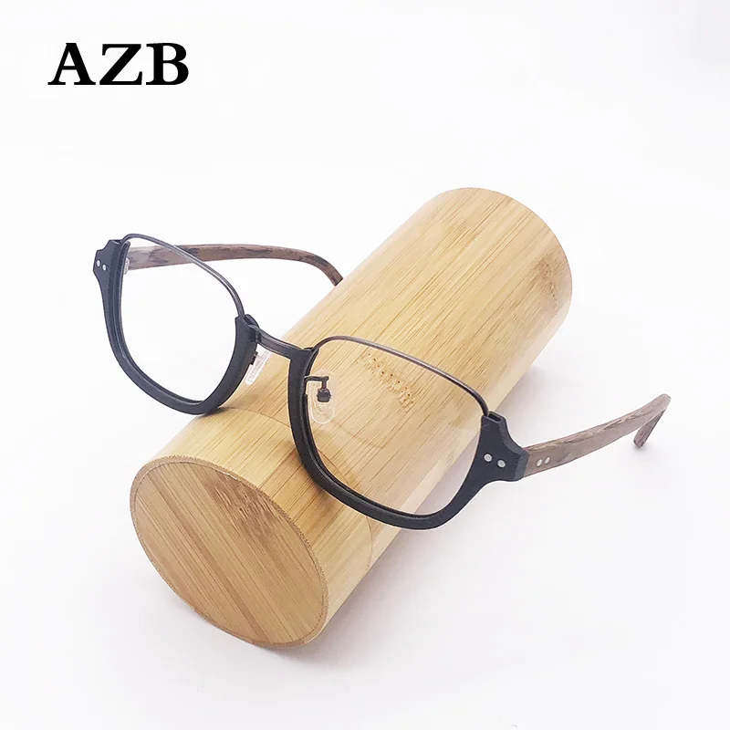 

Optical Wood Glasses Frame Men Clear Lenses Glasses Computer Protection Myopia Prescription Retro Spectacles Eyeglasses Frames