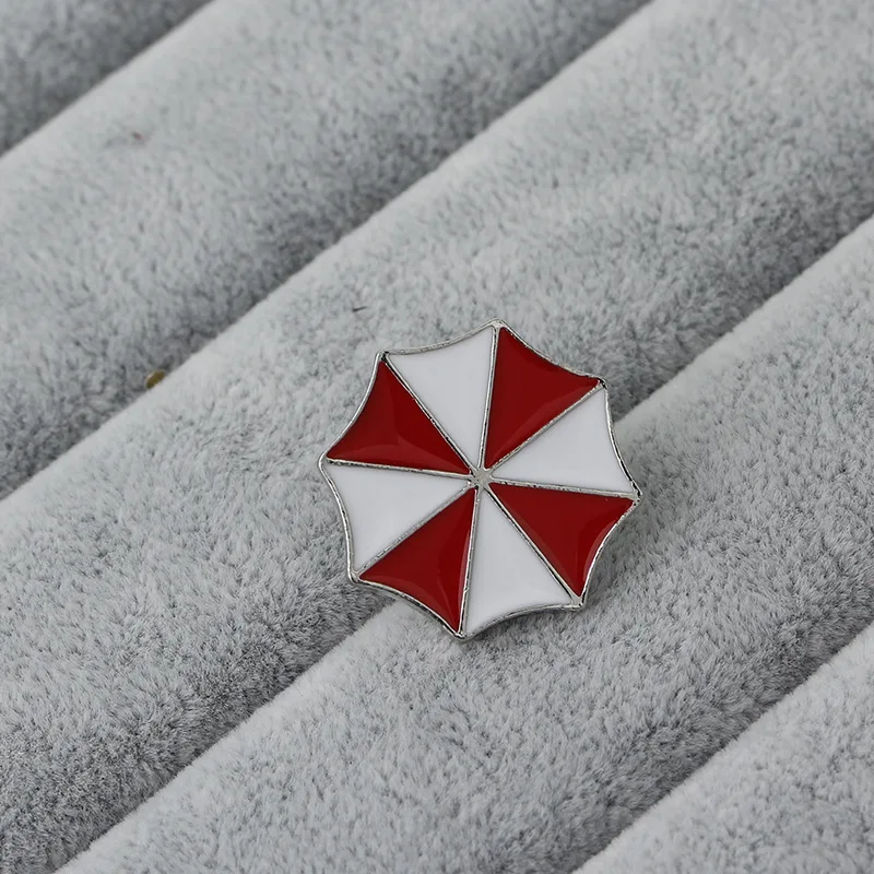 Residents Evils umbrella corperation badge metal enamel symbol pin brooch for women men clothes collar trendy fashion insignia | Украшения