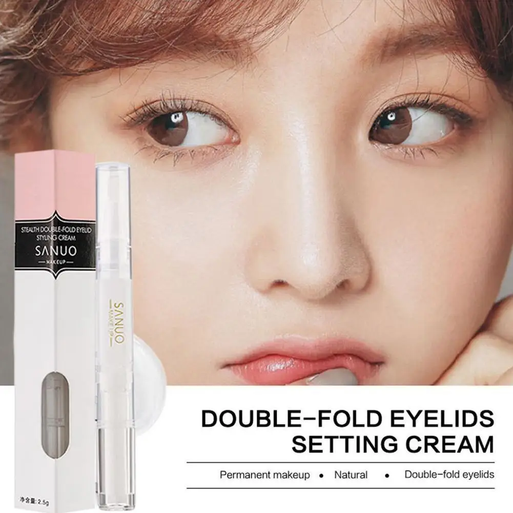 

Professional invisible double eyelids big eye no glue transparent eyelid super stretch folding lift eyes style shaping tools