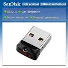 Оригинальный USB флеш-накопитель SanDisk, 64 ГБ, 32 ГБ, 16 ГБ, 8 ГБ, флеш-накопители USB 2,0, флешки CZ33 CRUZER FIT, поддержка официальной проверки