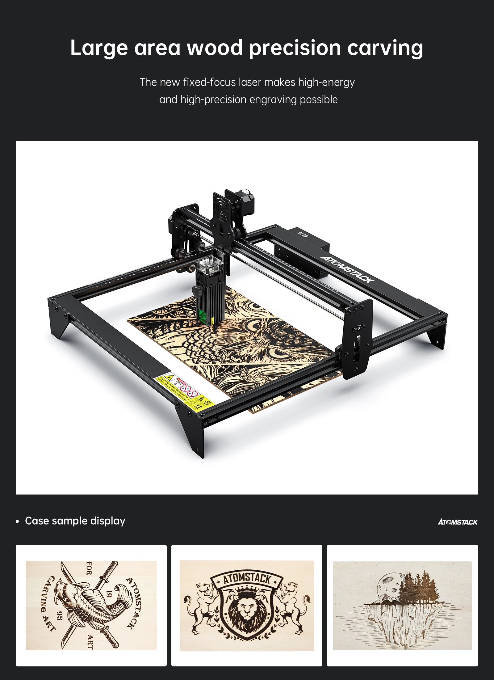 Engraver 30W ATOMSTACK A5 M30 Laser Engraving Machine Desktop CNC Router Mini Cutter Cut Wood Leather Acrylic Printer Craving