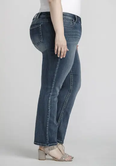 

PLUS SIZE Women fashion middle waist elastic jeans pencil trousers custom logo print on product and package from 1pc dropship