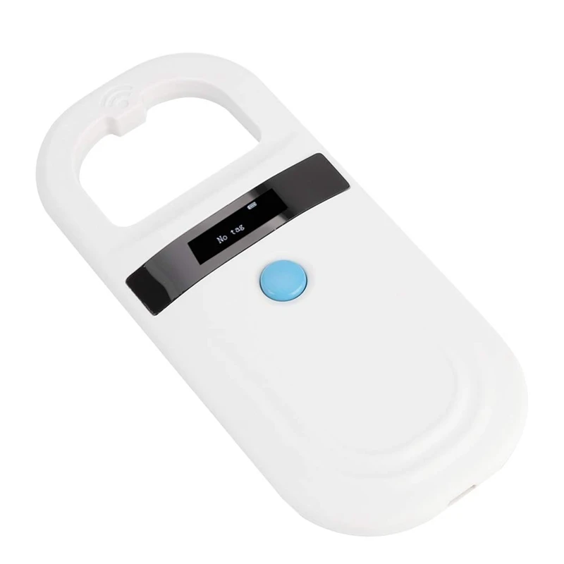 

Считыватель Микрочипов RFID сканер микрочипов для домашних животных с светодиодный дисплеем 128 штук для хранения информации для отслеживани...