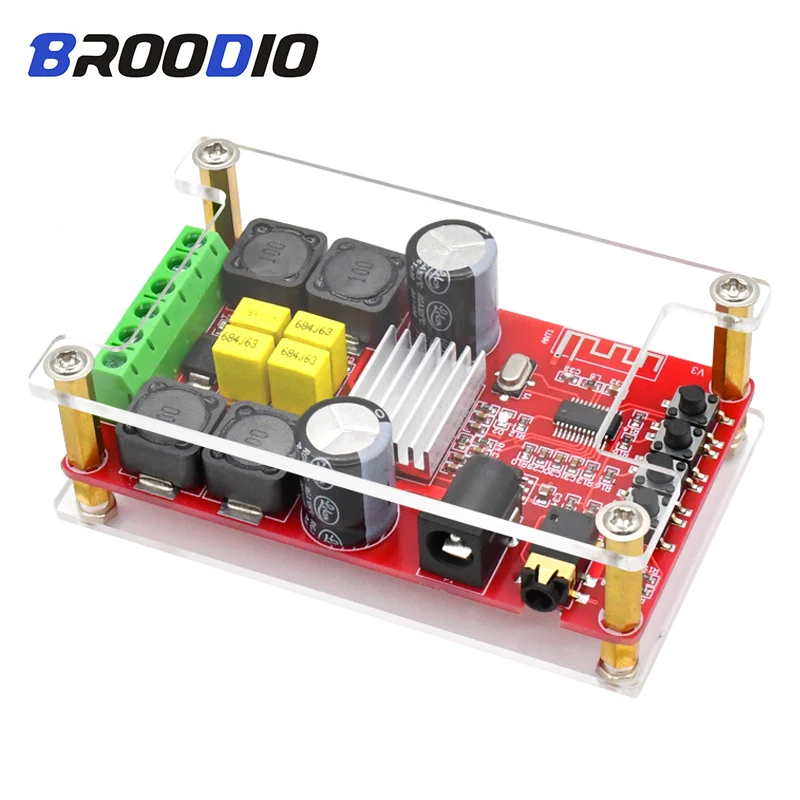 TPA3116D2 Bluetooth 5,0 усилитель доска Аудио Цифровые усилители мощности 2,0 канал 2*50 Вт стерео усилитель DIY DC12-24V с оболочкой