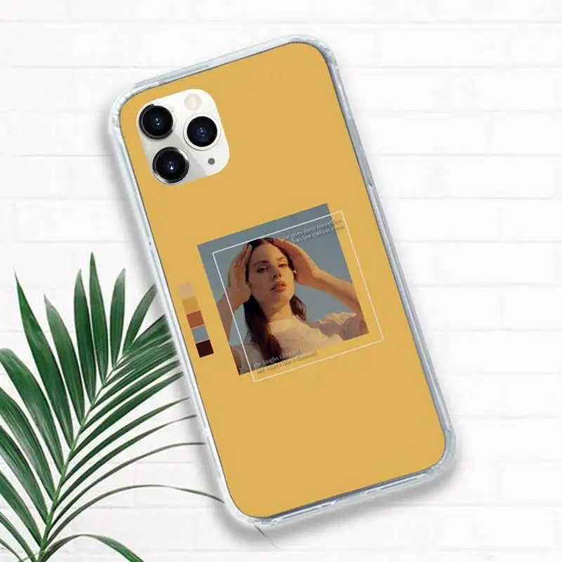 

Lana Del Rey American singer Phone Case for iPhone 11 12 pro XS MAX 8 7 6 6S Plus X 5S SE 2020 XR Luxury brand shell funda coque