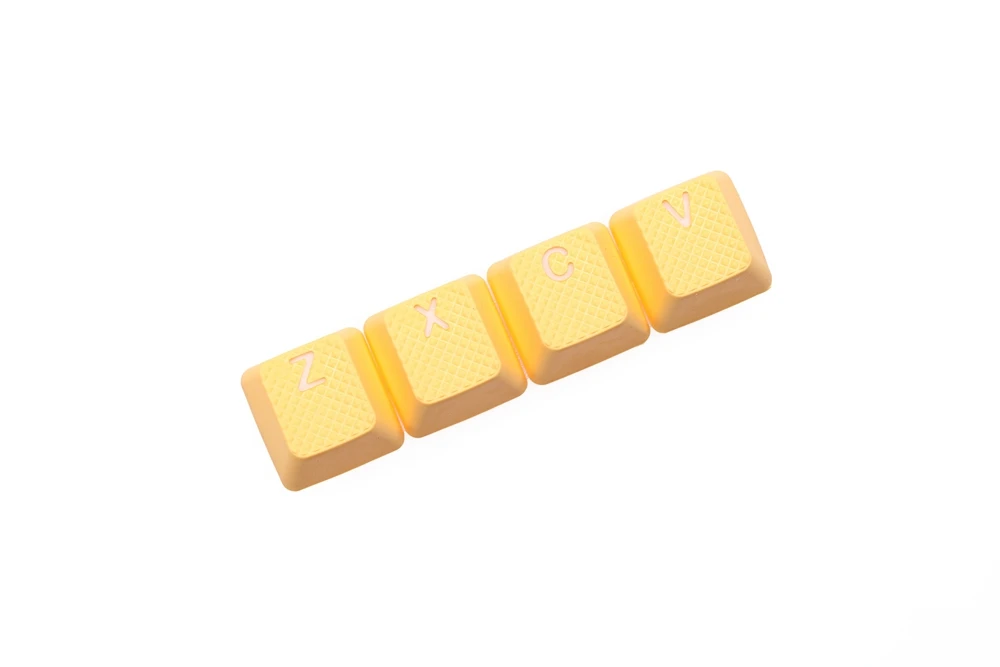 4 key ZXCV NYellow Taihao резиновые игровые колпачки набор Прорезиненные Doubleshot Cherry MX OEM профиль 4 ключа zxcv пурпурный светло-голубой неоновый желтый неоновый зеленый - Цвет: 4 key ZXCV NYellow