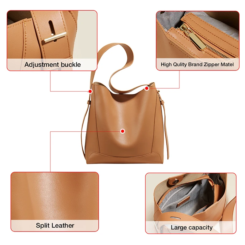 foxer lady fashion retro shoulder bag large capacity messenger bag office women commuter bag split leather wide strap female bag free global shipping