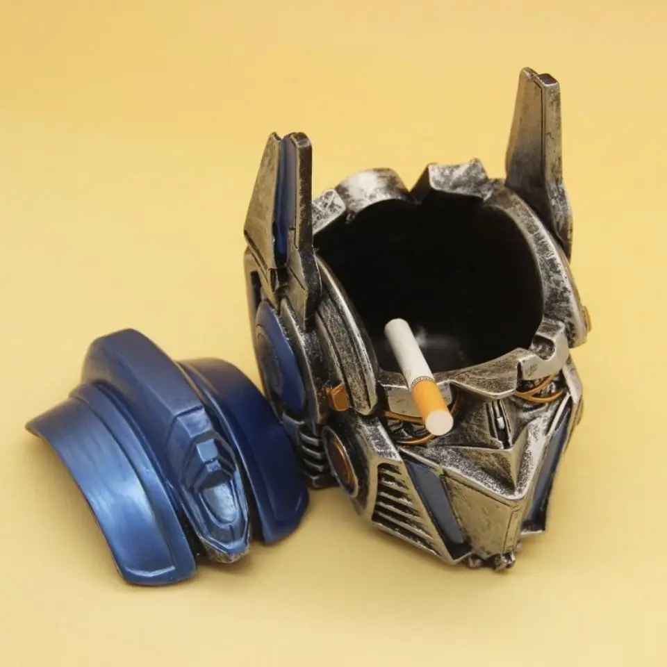 Модель робота трансформера пепельница из смолы игрушечные фигурки Железного