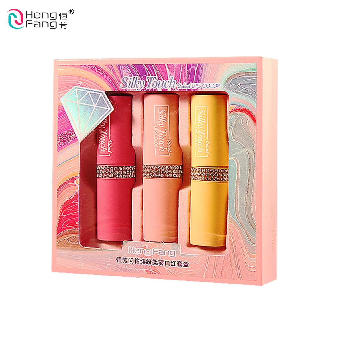 

HengFang 3Colors/Set Waterproof Matte Lipstick Set 3.5gx3 #H9415A/B