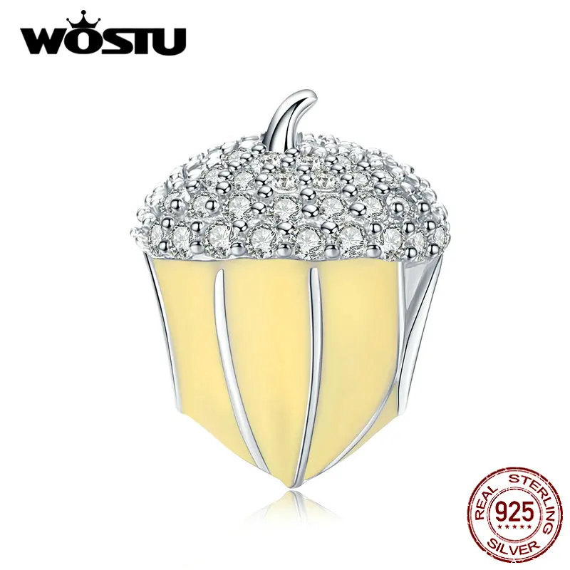 Подвеска из серебра 925 пробы с желтой эмалью для браслета | Украшения и аксессуары