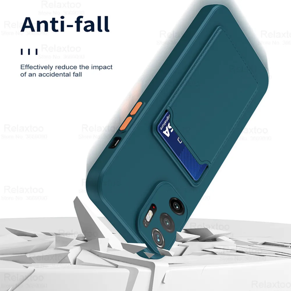 square card slot holder soft silicon back covers for xiaomi pocophone poco x3 nfc m3 pro f3 x 3 m3pro m 3pro shockproof coques free global shipping