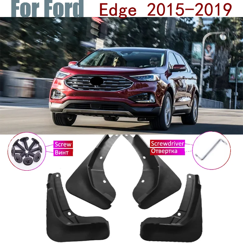 

Переднее и заднее Брызговики для Ford Edge, 2-е поколение, 2019 ~ 2015 2018 2017 2016