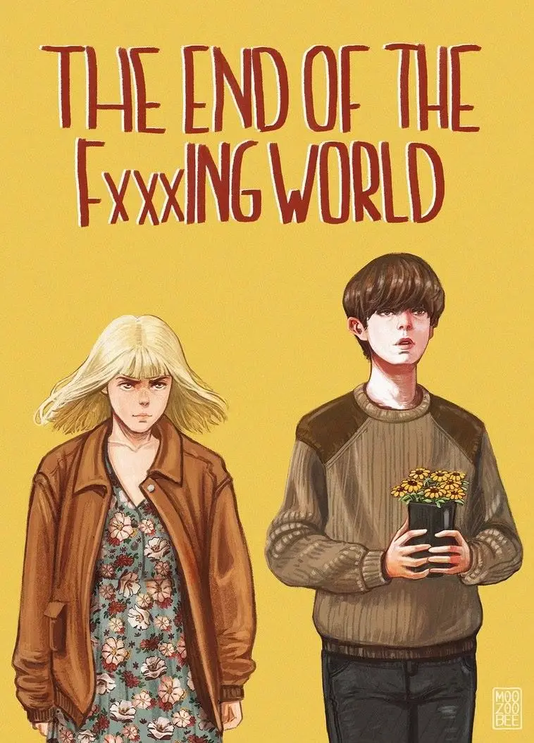 

British high score love comedy TV series The End of the F***ing World Starring Alex Lawther and Jessica Barden Home Decor