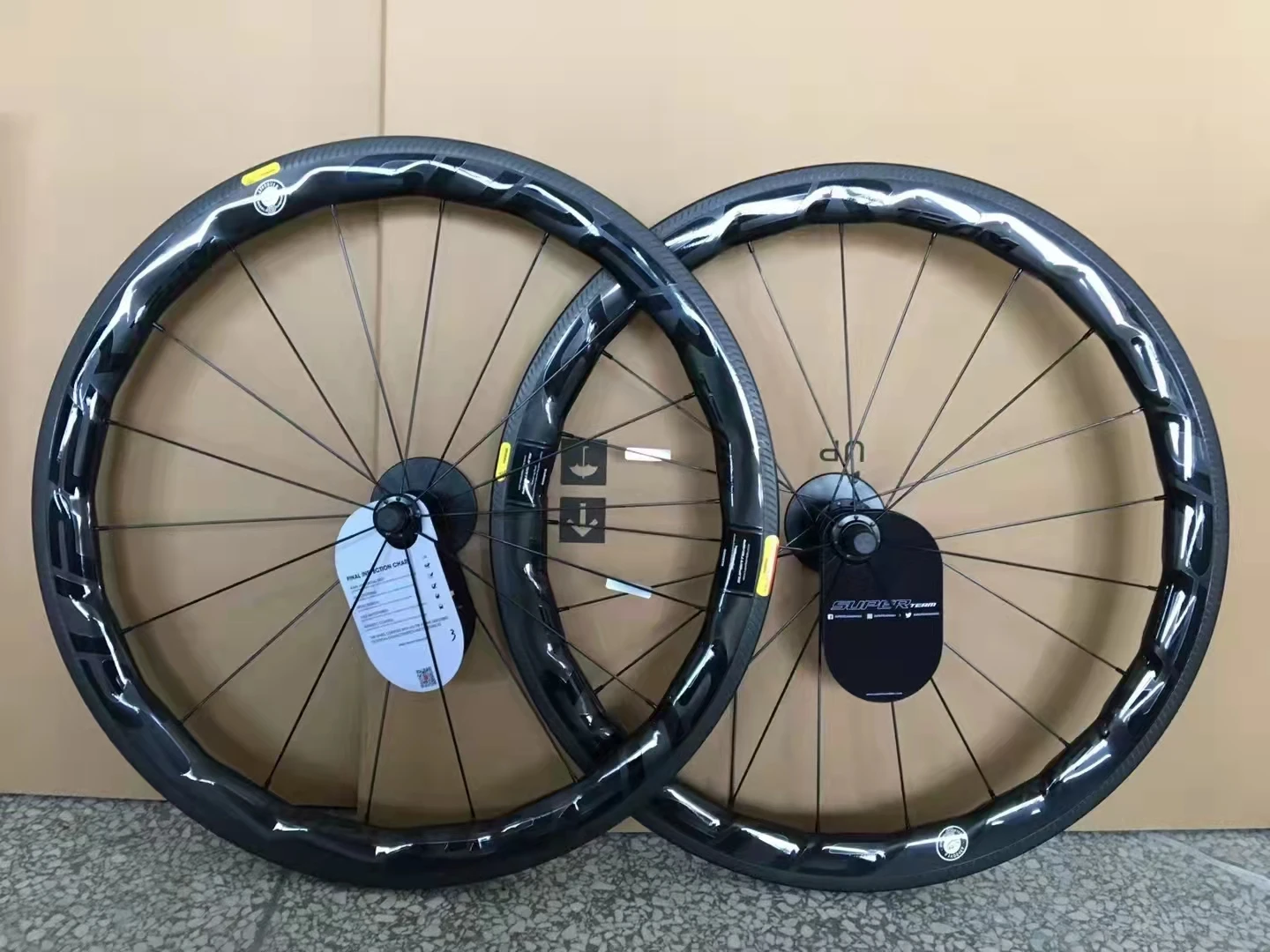 700C 58 мм Глубина карбоновый шоссейный комплект колес clincher U-образный обод UD dimple
