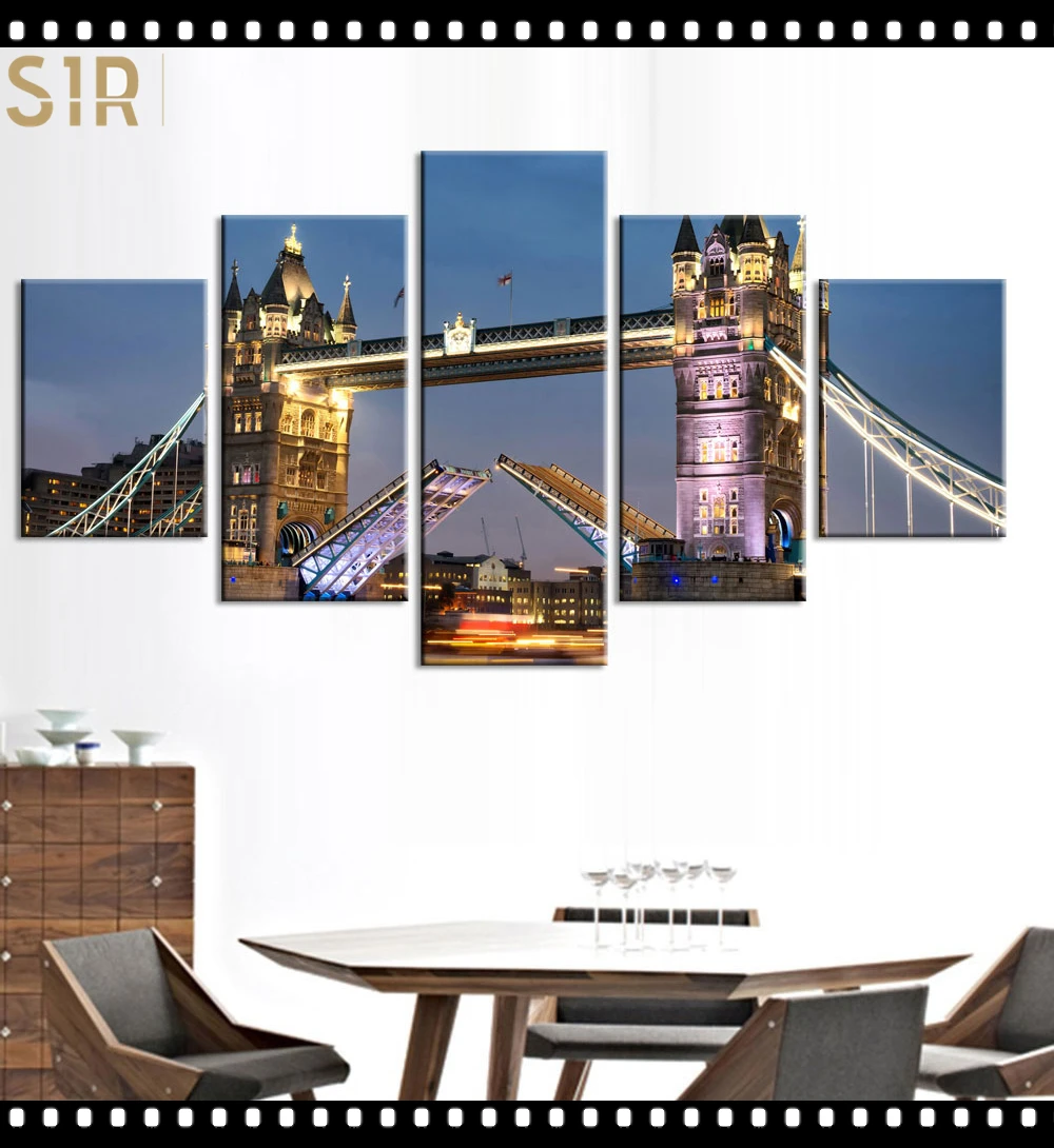 

World Famous Architecture Beauty HD Five Wall Painting Decorative Painting Anime Posters Wall Decor Anime Decor Room Decor