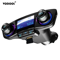 vodool car fm transmitter dual usb fast charger handsfree receiving car kit wireless tf card mp3 player car acces