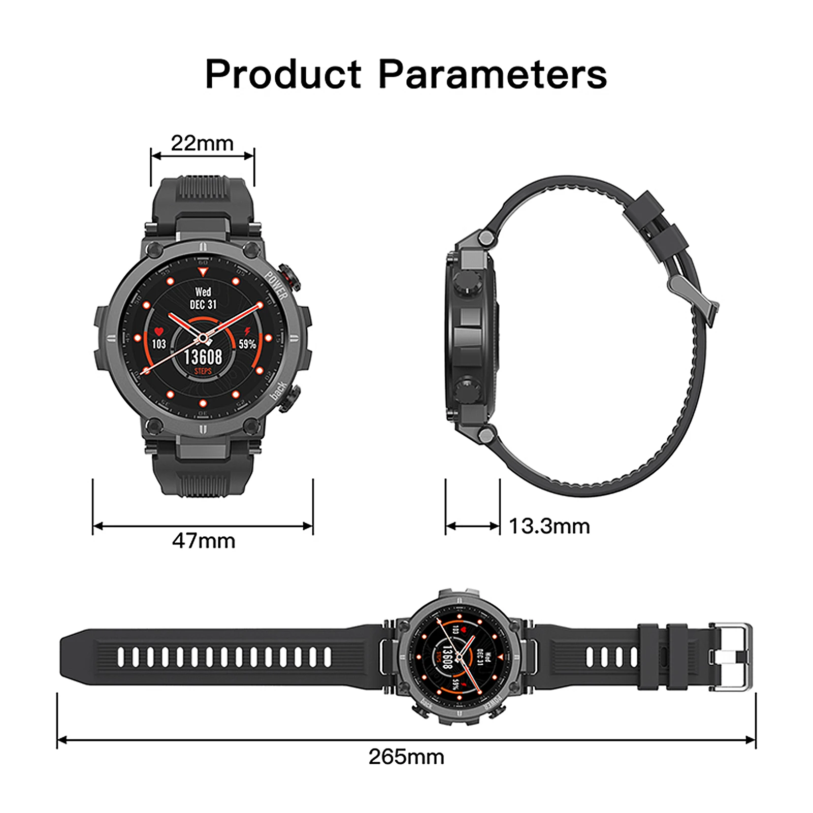 

Smart Watch Waterproof Sports Bracelet For KOSPET Raptor Bluetooth Multi-functional Health Smart Watch Smart Electronics