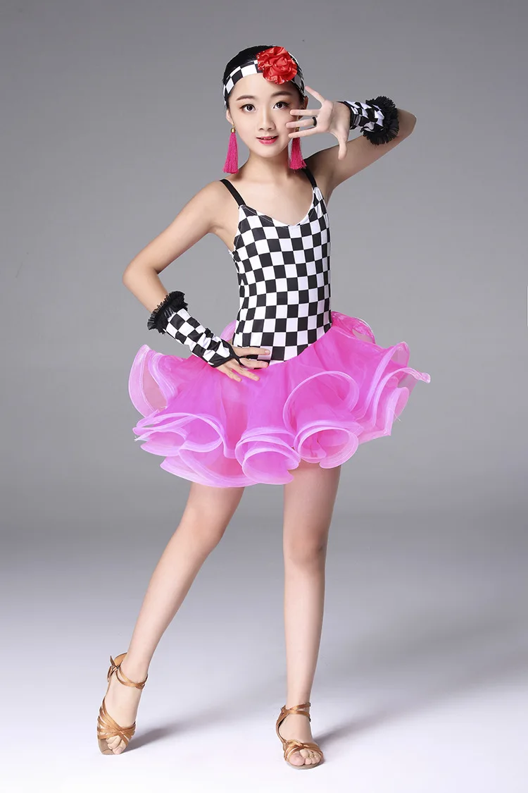 Детская одежда для латиноамериканских танцев детское платье девочек сальсы