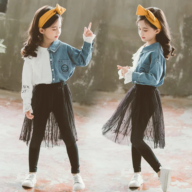 Одежда для девочек коллекция 2019 года осенние детские комплекты новая летняя