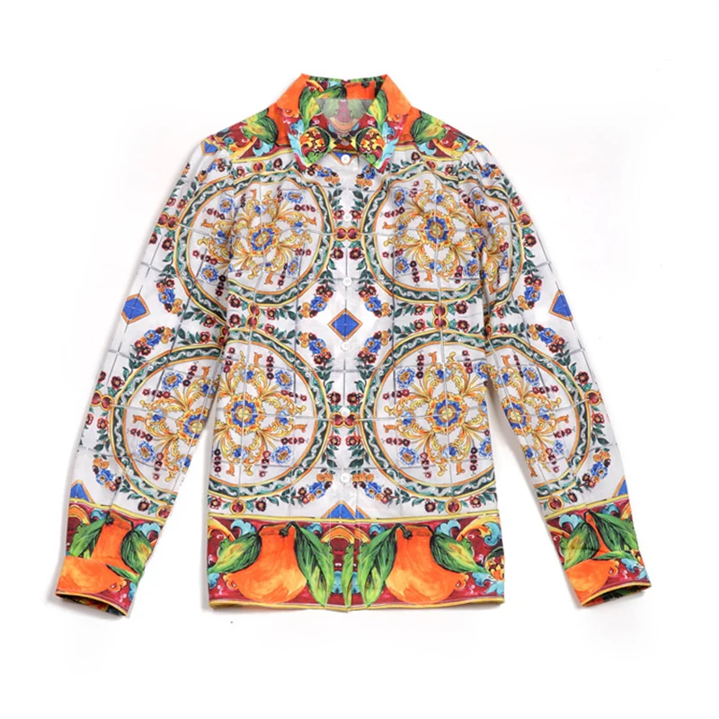 Горячая продажа! Новая модная женская блузка в европейском стиле с отложным