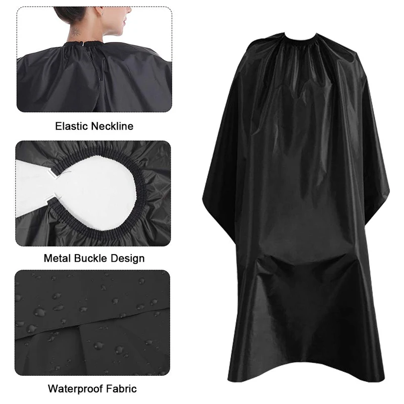 

Hair Salon Nylon Cape With Metal Adjustable Buckle Light Weight Extra Long Cape (55 Inch X 47 Inch )For Barbershop And Salon