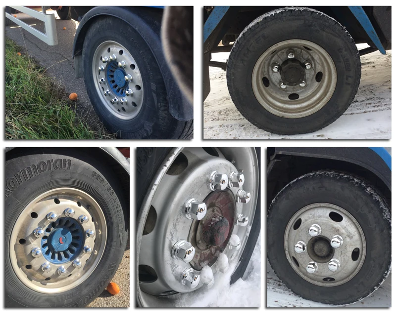 

10pcs 32mm Truck Tyre Wheel Hub Covers Protection Caps Wheel Nuts Covers Nut Caps Hub Screw Protector Dust Proof Bolt Rim