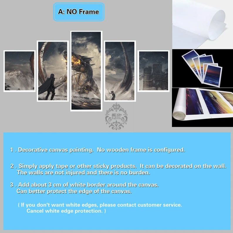 5 шт. декоративная живопись постер новые модные туфли-лодочки для офиса дома