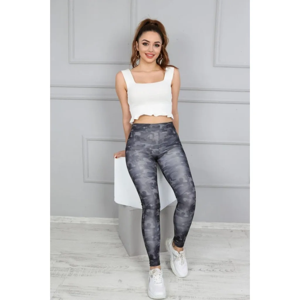 Women Multi-Color Digital Printed Fitness Leggings 100.46