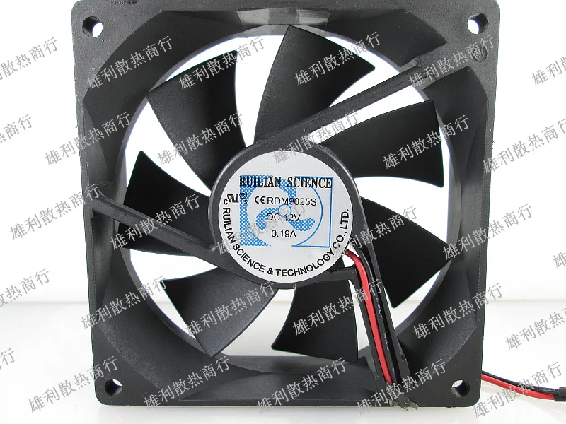 

Новый RDM9025S 12V 0.19A 9 см 9025 2 провода видео-телефон двери защиты электродвигателя Вентилятор охлаждения