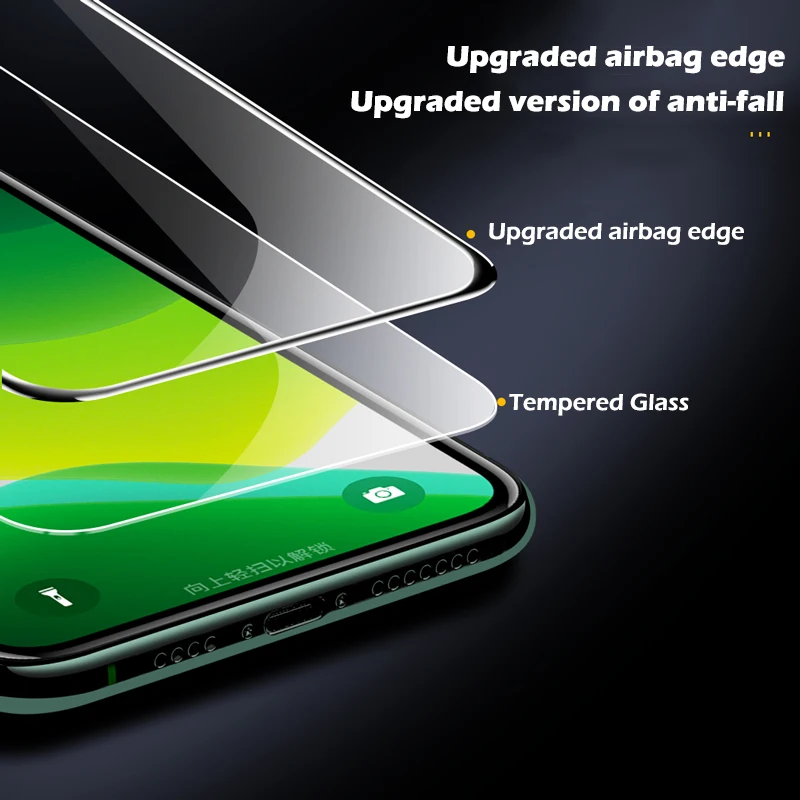 Закаленное стекло для iPhone 11 12 Pro Max X XR XS 7 8 Plus | Мобильные телефоны и аксессуары