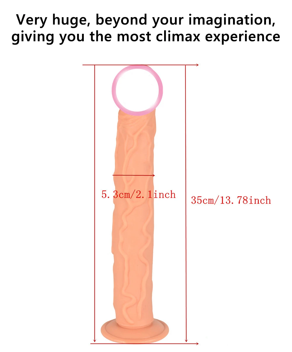 Волкслей 35 см супер большие фаллоимитаторы с сильной присоской реалистичные