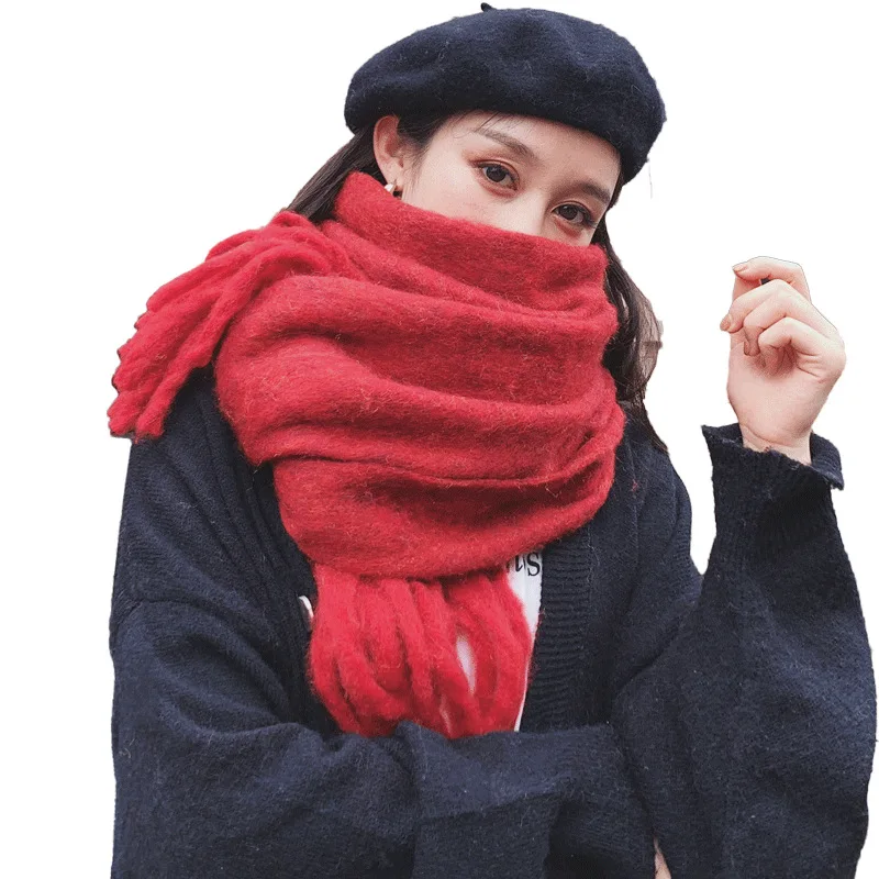 

The New Korean Knitted Cashmere Scarf In Autumn and Winter of 2019. Pure Neck and Warm Couple Scarf. 3205 Shawls