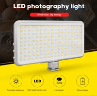 palo dimmable led studio camera photo phone video light rechargeable fill light lcd display