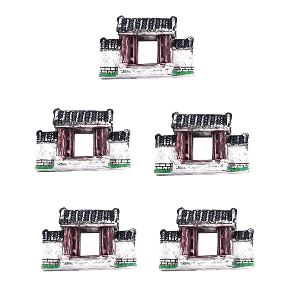 

5pcs Mini Gate Wall Fairy Home Garden Decoration Plant Pots Bonsai Craft