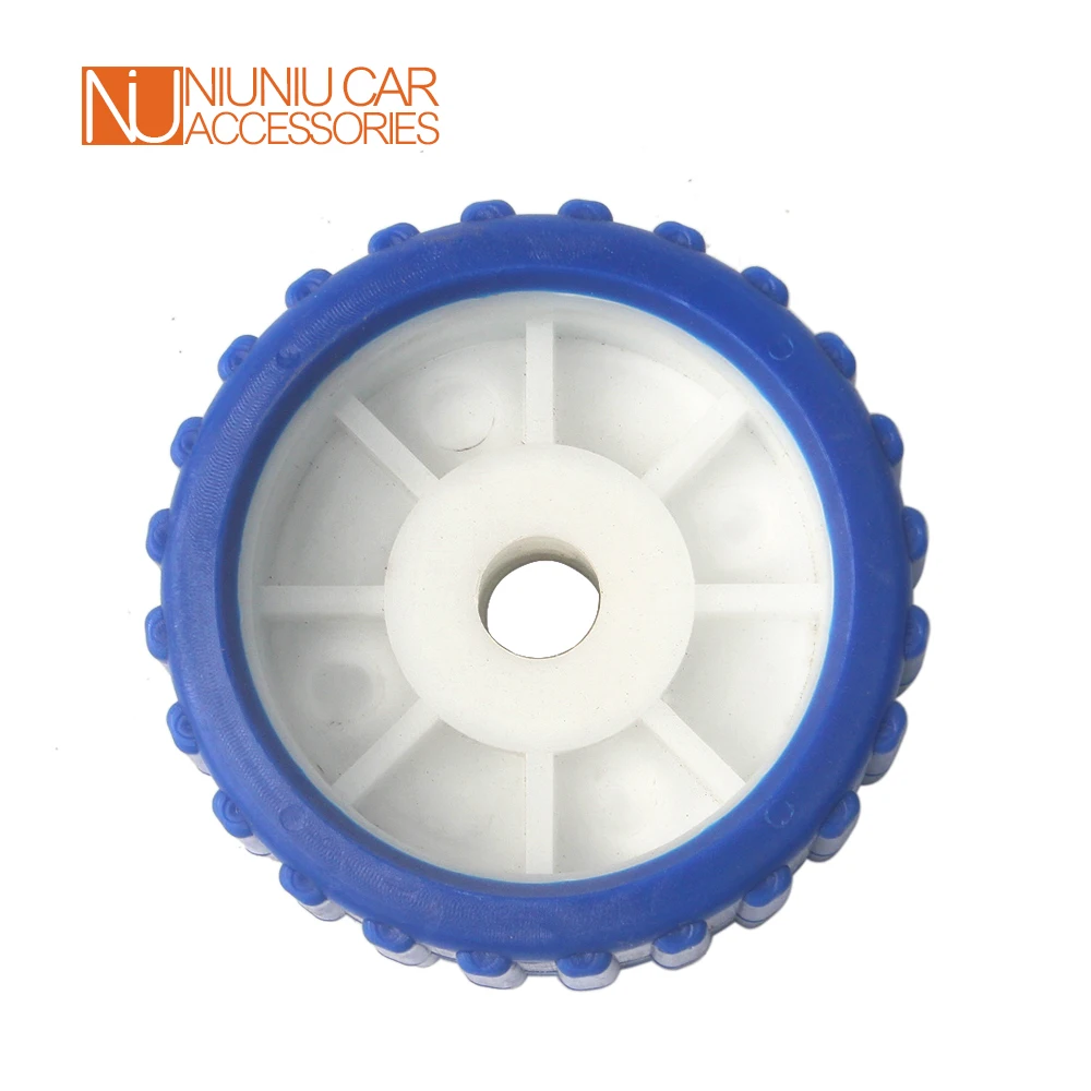 6 шт. EVA + PP лодочный прицеп 5 дюймов синий морской ребристый качающийся ролик