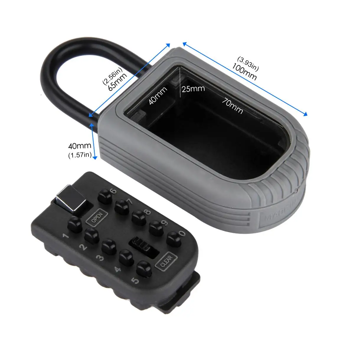 

10 Digit Dial Push Button Combination Hanging cipher key box Waterproof Wall Mounted Key Lock Box For Home