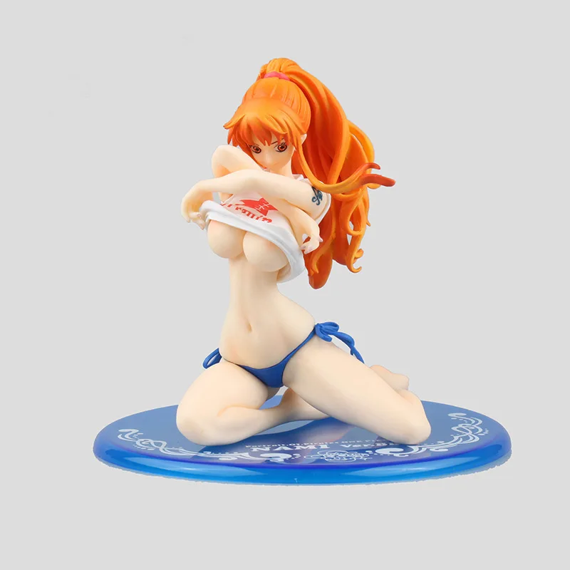 

[Забавное] аниме слитное бикини Nami BB Ver. ПВХ экшн-фигурка 14 см Nami, купальник, сексуальная Коллекционная модель, кукла, подарок для детей