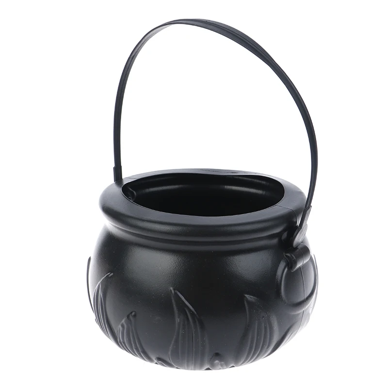 

New 1PCS Halloween Candy Pot Cauldron Novelty Halloween Bucket Ornament Witch Toy