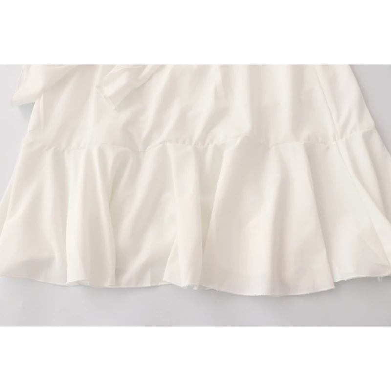 

2021 Summer New Stretwear Asymmetrical Ruffle Skirt Women's Fashion Korean Style High Waist Skirt Ladies Casual Loose Chic Jupes