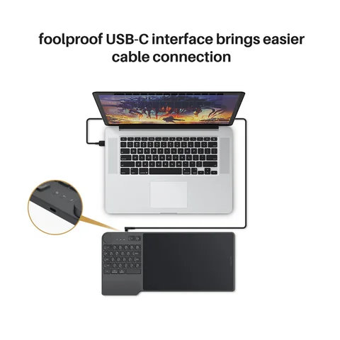 HUION Inspiroy Keydial KD200 Цифровой планшет