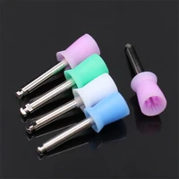 10pcs dental polishing cup latch type rubber tooth polish polishing brush prophy cup for low speed handpiece oral hygiene