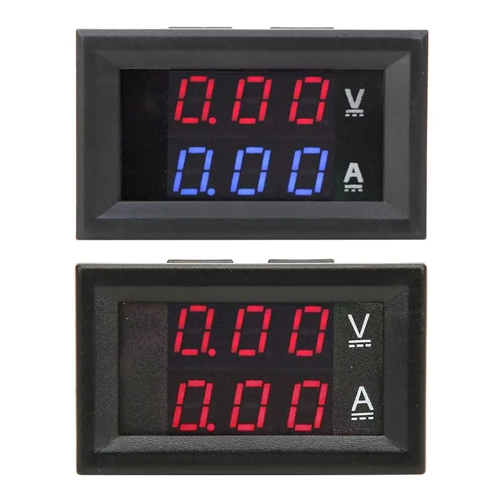 Мини цифровой вольтметр Амперметр DC0 100V/10A светодиодный DC двойной дисплей датчик