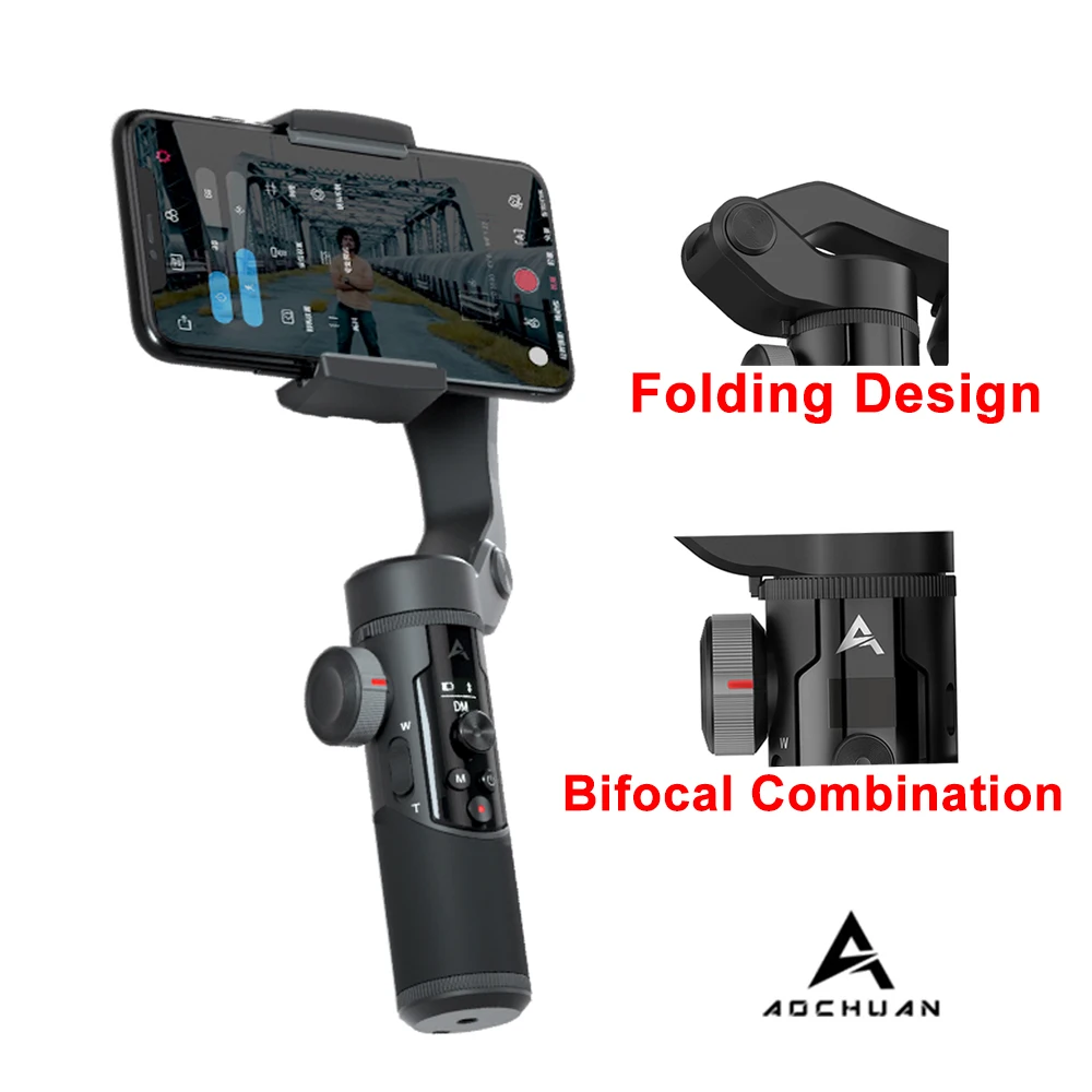 AOCHUAN Смарт XR складной 3 х осевой ручной шарнирный стабилизатор для камеры GoPro