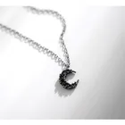 Индивидуальные модные украшения Miuoxion, простое ожерелье в стиле ретро с черным цирконием и Луной для женщин, Очаровательное ожерелье с именем, подарок на все сезоны