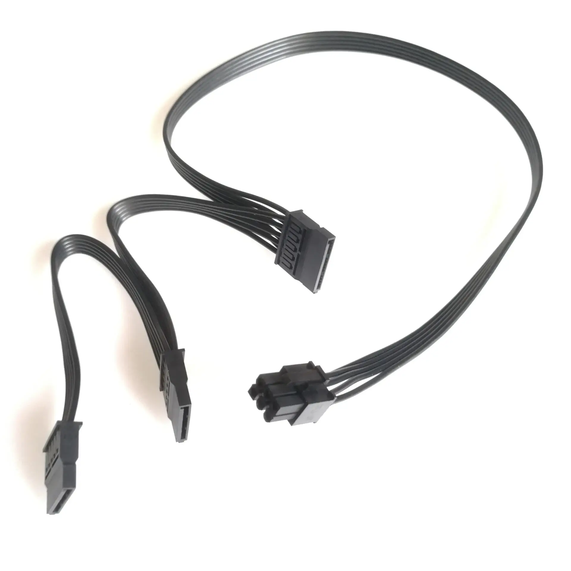 6p 6Pin To PC Mainboard HDD 3-Port 3 SATA Power Supply Cable For CORSAIR ATX PSU RM1000X RM750X 850X RMX Series Module |