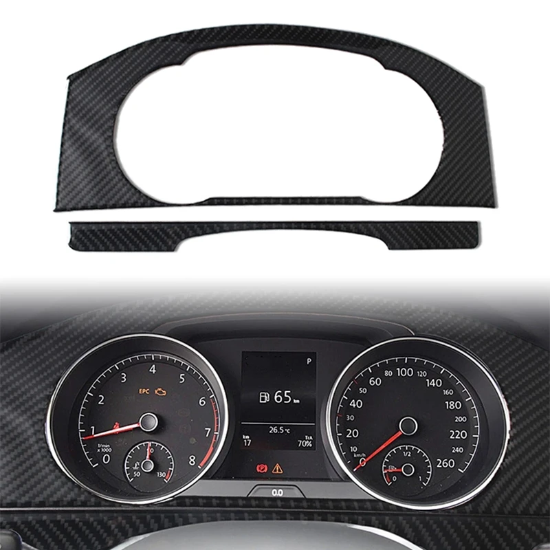 

Carbon Fiber Car Interior Dashboard Panel Trim Cover for Golf 7 MK7 2014-2019 Accessories