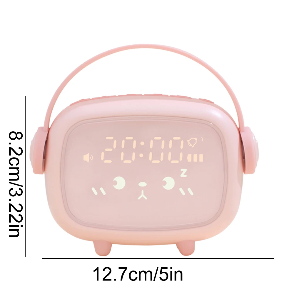 

Cute Night Light Alarm Clock Timing Countdown Alarm Clock LED Smart Kids Sleep Trainer Alarm Clock For Home Decor