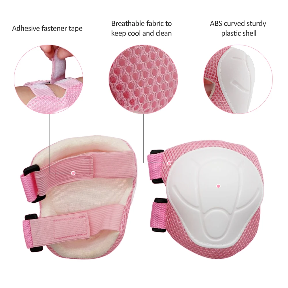 Детский лыжный набор шлемов 7 шт. защитное снаряжение Регулируемые Наколенники