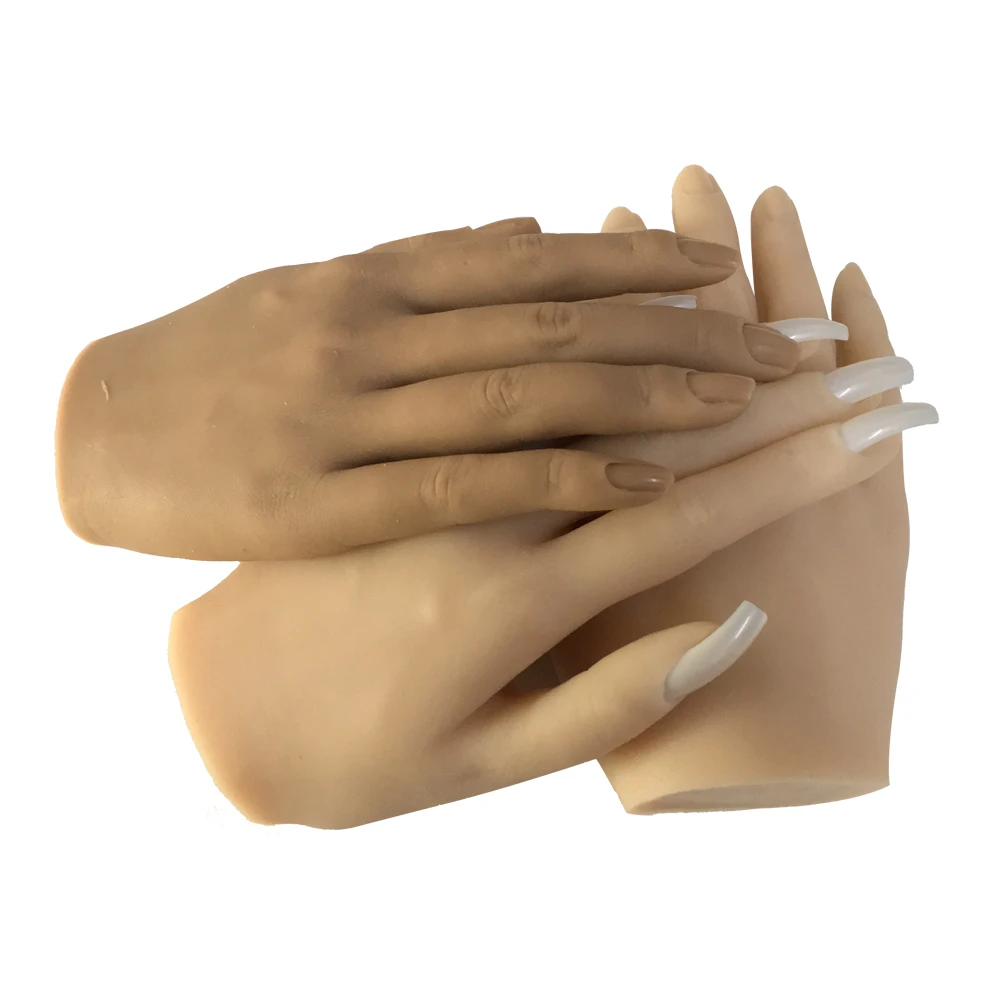 KnowU практика ручной Маникюр гибкий силиконовый реалистичный составной пальцев