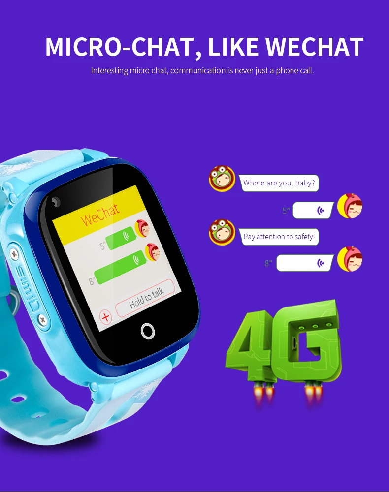 Смарт-часы DF33 4G IP67 SOS HD Wi-Fi GPS LBS | Электроника
